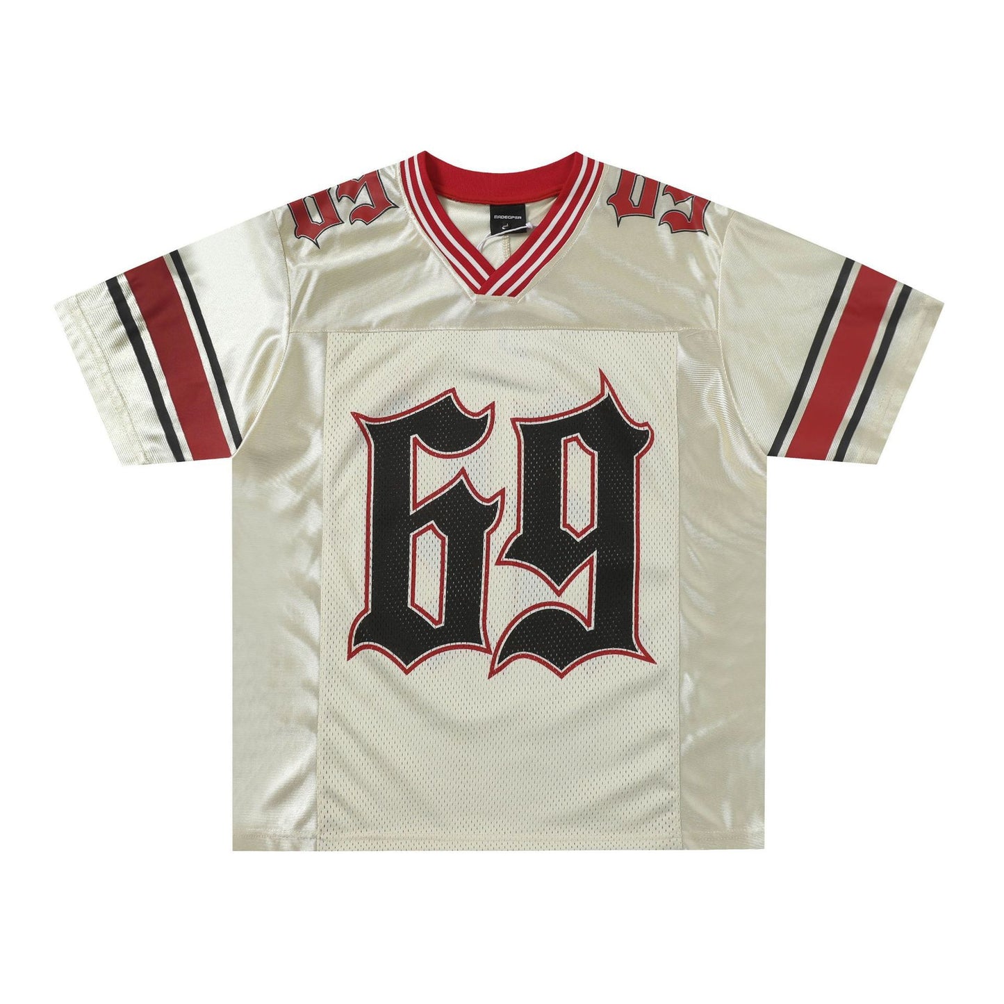 American-style Hollow Mesh Digital Printed Short Sleeve