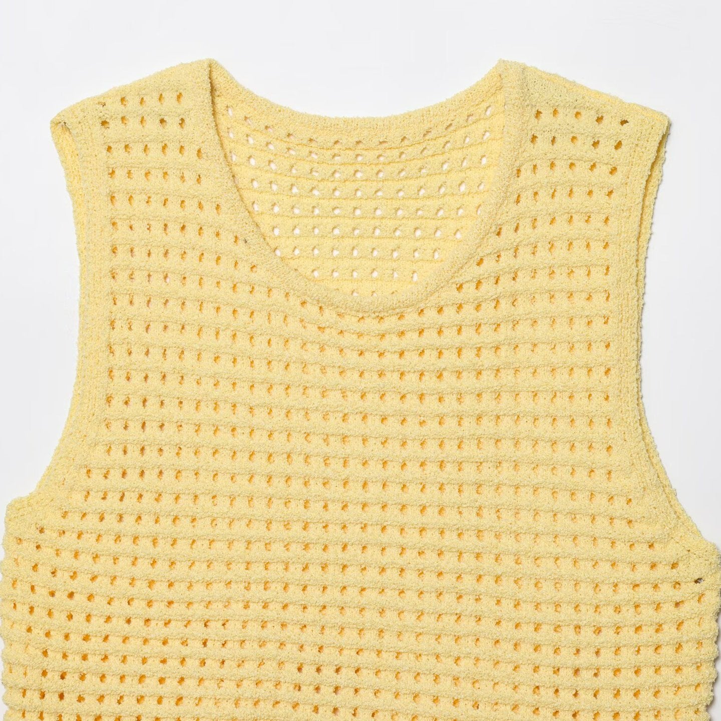 Women's Decorated Tassel Plaid Knitted Top