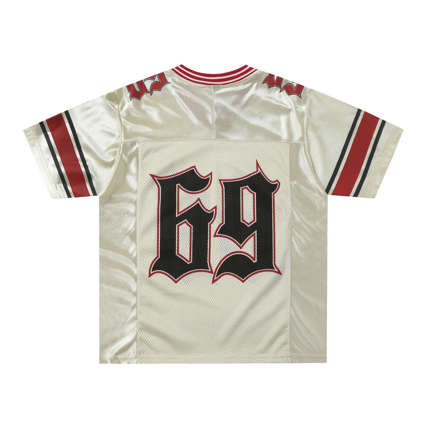 American-style Hollow Mesh Digital Printed Short Sleeve